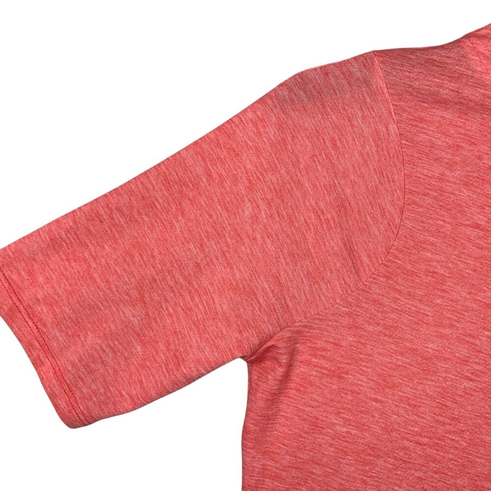 The North Face Crop Top Short Sleeve Coral Pink T-shirt Fitted Shirt Women's M - Picture 3 of 8